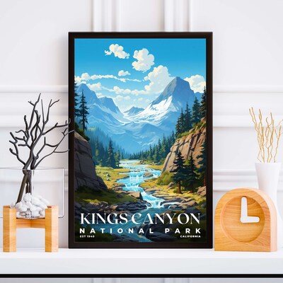 Kings Canyon National Park Poster, Travel Art, Office Poster, Home Decor | S7 - image5